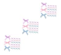Baluue 90pièces Mini Bows Clips Accessoires Cheveux Satin Petits Nœuds Pour Pour Et Décorations