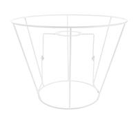 Baluue Abat-Jour Cage en Fer Forgé 15X25X18 CM Armature Métallique Cylindrique Conique Support pour Lampe Suspendue Lampe de Table et Plafonnier Style Industriel et Géométrique