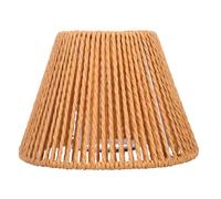 Baluue Abat-jour Conique Tressé Main en Corde de Papier Naturel, Diamètre 4,2 Cm, pour Lampes de Table et Plafonniers, Éclairage Cosy pour Salon, Café ou Hôtel, Abat-jour en Macramé