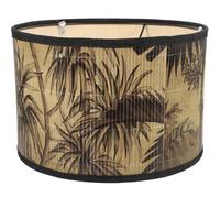 Baluue Abat-jour Tambour Bambou Vintage Suspension Décoratif pour Salon Chambre Bar Loft