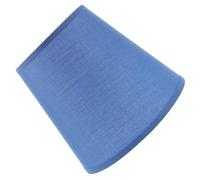 Baluue Abat-jour Tambour Tissu Lin Bleu Protège-abat-jour pour Lampe Suspendue Couverture Naturelle pour Lampe de Table Salon Chambre et Bureau