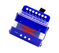 Baluue Accordéon Éducatif Portable pour Garçon Fille Débutants Instrument Musical Professionnel Design Créatif Bleu Léger et Pratique à Emporter Stimule Intérêt Musical et Développe les