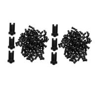 Baluue Aiguille De Colle Pour Cils 200 Pièces Épingle De Bouteille De Colle Tête De Remplacement De Colle En Acier Inoxydable Noir Aiguilles Pp Pour Bouteille De Colle