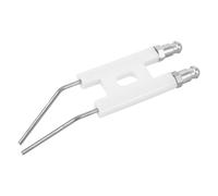 Baluue Allumeur Électrique Céramique pour Foyer Extérieur Électrode Allumage à Double Broche Résistant aux Hautes Températures Remplacement de Sonde Allumage