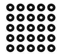 Baluue Anneaux d'Arrêt en Caoutchouc Antidérapants Noirs 100 Pièces Bagues Rondes pour Fabrication de Bijoux Stop Perles pour Bracelets et Colliers DIY Accessoires Polyvalents pour