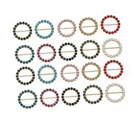 Baluue Anneaux pour Foulard Femme 20 Pcs Multicolores en Alliage Décoratif, Pince à Foulard Multifonction, Clip Décoratif pour Chemise, Pull et Cardigan, Accessoire Mode Élégant Polyvalent