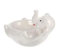 Baluue Assiette à Sauce en Céramique Blanche, Plat de Sauce Soja Multifonction, 1 Pièce, Grand Plateau D’assaisonnement Cuisine et Usage Ménager, pour Vinaigre et Condiments