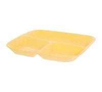 Baluue Assiette Compartimentée Rigide Réutilisable Sections Plateau Multi-usages pour Apéritifs Fruits et Condiments Assiette Portions Pratique pour Adultes Facile à Nettoyer et Adaptée