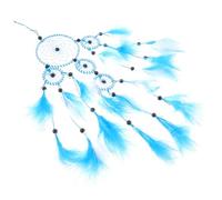 Baluue Attrape-rêves Plume Décoratif Mural pour Chambre Ornement Fait Main Matériaux Doux Cadeau Créatif pour Intérieur et Mariage Suspendu avec Corde Pratique