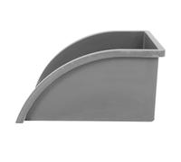 Baluue Bac de Récupération des Eaux Pluviales en Plastique Gris - Pare-Éclaboussures pour Descentes de Gouttière avec Bac de Drainage Intégré - Protection Anti-Éclaboussures pour Système