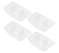Baluue Bac de Récupération D'huile Usée pour Hotte Aspirante, Lot de 4 Récipients en Plastique Transparent, Collecteur de Graisse Polyvalent Cuisine, Accessoire Facile à Nettoyer,