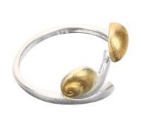Baluue Bague Esthétique Élégante en Cuivre Bague Réglable Design Ouvert et Formes Champignon et Escargot Femme pour Fiançailles ou Soirées