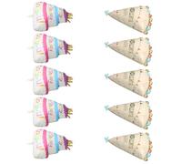 Baluue Ballons en Aluminium « Joyeux Anniversaire » 10 Pièces Grands Ballons Trois Couches de Gâteau et Chapeau Décoration Festive pour Anniversaire Garçon et Shower