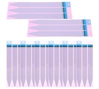 Baluue Bande Adhésive de Remplacement pour Batterie de Téléphone Autocollants Adhésifs Dos Batterie 8 Feuilles 24 Pièces Rouge Découpe Facile Forte Adhérence Utilisation pour