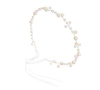 Baluue Bandeau accessoires de cheveux de mariage pour femmes casque de mariée en perles hair charms hair toppers coiffure femme coiffe de perles artificielles perle artificielle blanche