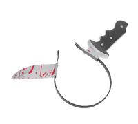 Baluue Bandeau Couteau Halloween Femme Plastique Sanglant Accessoire Costume Effrayant Durable et Créatif pour Fête Cosplay et Mascarade