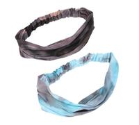 Baluue Bandeau de Yoga à Boutons Tie-dye Extensible en Polyester, Lot de 2 pour Sport Unisexe, Protection Oreilles Anti-frottement, Fitness et Bien-