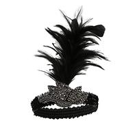 Baluue Bandeau Vintage à Sequins Et Plumes Accessoire De Cheveux Élégant Pour Femmes Pour Mariages Et Fêtes Des Années Décoration Chics Et Glamour