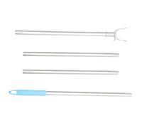 Baluue Barre de Penderie Acier Inoxydable U Aluminium Perche pour Décrocher Vêtements Tringle Extensible pour Placard Gain de Place Pratique et Design Minimaliste