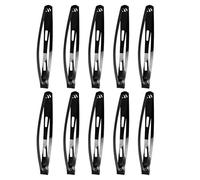 Baluue Barrettes à Cheveux en Alliage Noir Forme Goutte Lot de 60 Faciles à Porter et Fixées Style Simple, Faciles à Porter et Fixées, pour Dîners ou Bord de Mer