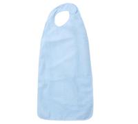 Baluue Bavoir Imperméable Adulte Éponge Absorbant Lavable et Doux Protection Repas pour Seniors et Personnes à Mobilité Réduite Large Ajustable Couleur