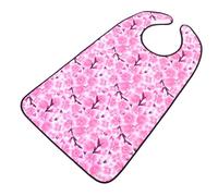 Baluue Bavoir Imperméable pour Adultes Grand Format, Réglable en Polyester Léger, Ramasse-miettes Intégré, Protection pour Repas, Adapté aux Aînés et Personnes en Réadaptation