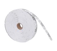 Baluue Billets de Tombola Blancs 2,5 X 5 Cm en Rouleau de 2000 Pièces Numéros Consécutifs, Étiquettes de Billets pour Événements, Fêtes et Collecte de Fonds, Tickets D’entrée