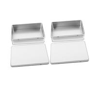 Baluue Boîte à Bonbons en Fer Blanc Rectangulaire Couvercle Petite Boîte Métallique à Sublimation Vierge Décorative pour Mariage et Anniversaire