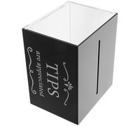 Baluue Boîte à Suggestions D'argenté Acrylique Solide 20x15x15 Cm avec Serrure Sécurisée Transparente, Collecte De Dons Polyvalente pour Bars Et Restaurants, Urne De Pourboires Multifonctionnelle