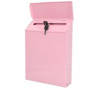 Baluue Boîte aux lettres avec casier, boîte aux lettres, verrouillage, boîte à propositions claire, accessoires pour la maison, porte-journaux, bureau, montage mural, serrure de sécurité en fer