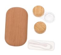 Baluue Boîte de Étanchéité Portable en Plastique Doublure en Cuir Clip Pratique, Miroir et Ventouse et Rangement Sûr pour Voyage