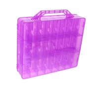 Baluue Boîte De Rangement Pour Artificiels 48 emplacements En Plastique Robuste Et Résistant Aux Rayures Pour Vernis À Et Accessoires De Beauté