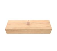 Baluue Boîte Vibratoire en Bois pour Diapason Amplificateur Antidérapant pour Tests Auditifs, Expériences Acoustiques et Relaxation Sonore Jaune
