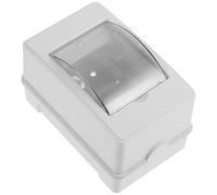 Baluue Boîtier de Distribution Électrique Étanche Ip65 2-3 Modules Fenêtre Transparente Boîte de Disjoncteur en Plastique A2 Protection pour Tableau Électrique Extérieur et Borne de