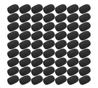 Baluue Bonnettes Anti-Vent en Mousse Noire 200 Pcs 30X22X8 MM pour Mini-Microphones et Micro-Cravates Protection Légère et Solide pour Microphones sans Fil Accessoires Adaptés aux
