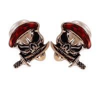 Baluue Boucles Oreilles Tête de Mort Pirate Alliage de Zinc Mode Halloween pour Femmes Durables et Accessoires pour Fêtes et Quotidien