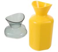 Baluue Bouteille de Cri Ergonomique en Plastique Jaune, Réutilisable, Design Unique pour Soulager le Stress ou Usage Quotidien, pour Femmes et Collègues