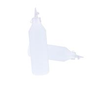 Baluue Bouteilles Souples en Plastique 500Ml Lot de 2 avec Bouchons Anti-Fuite pour Colle Liquide pour Bricolage et d'Art