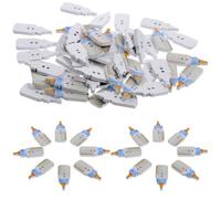 Baluue Boutons en Bois pour Couture de Biberon 100 Pièces Décoratifs pour Vêtements et Loisirs Créatifs Accessoires Multifonctions pour Créations Manuelles Bébé et Garçon et Filles