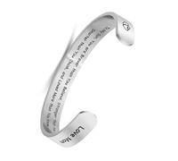 Baluue Bracelet en Acier Titane Ouvrant 10 MM pour Homme et Fils Gravure Personnalisée « Mon Fils » Bijou Léger et Résistant Présent pour Usage Quotidien et Occasions Spéciales