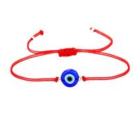 Baluue Bracelet Œil Maléfique Réglable Corde Rouge Tressée pour Femmes et Hommes Protection le Mauvais Œil Fantaisie Unisexe Confortable et Distinctif