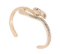 Baluue Bracelet Manchette Serpent Alliage Jonc Ouvert Réglable Bijoux Femme Élégant pour Cadeau Raffiné et Moderne