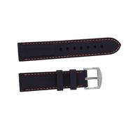 Baluue Bracelet Montre Silicone Étanche avec Couture Sportive Bracelet de Remplacement Confortable pour Homme et Femme Résistant à Eau Poussière Boucle Acier Inoxydable Robuste