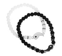 Baluue Bracelets Assortis Chic en Alliage et Pierre pour Couples et Attrayants Robustes et Élégants ou Saint-valentin pour Mariage