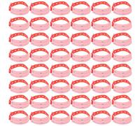 Baluue Bracelets D’Identification Médicale Jetables Adultes Taille Adulte Rouge Lot de 100 Pièces Plastiques Inscriptibles pour Hôpital Admissions et Soins Infirmiers Usage
