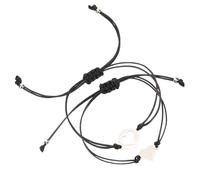 Baluue Bracelets Tressés Cœur Inoxydable, Cordon Résistant, Assortis Mère-fille, Bijoux Pour Femmes Et Adolescentes, Présent D’amour, Usage Quotidien, Taille Unique