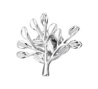 Baluue Broche Arbre de Vie Argentée Broche Épingles de Revers Créative et Accessoire Cadeau Femmes pour Robe et Fête