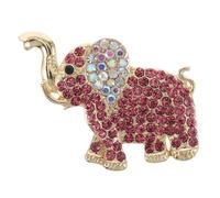 Baluue Broche Éléphant Fantaisie En Alliage Rose, Petite Épingle Décorative, Accessoires Vestimentaires Pour Femmes Et Filles, Pour Manteaux, Paquet Et Chapeaux, Taille Compacte