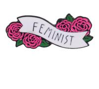 Baluue Broche Fleur de Rose en Alliage, Épingle à Bijoux Féministe Décorative, Broche pour Femme, Accessoire Élégant pour Mariage, Fête et Usage Quotidien, Design Lettres Alphabet
