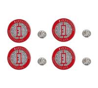 Baluue Broches Prévention Épidémie en Alliage Créatif, Épingles Décoratives pour Vêtements, Lot de 4 Pièces, Unisexe, Usage Quotidien, Style Compact et Léger